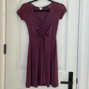 Garage Mesh-Sleeved Dress